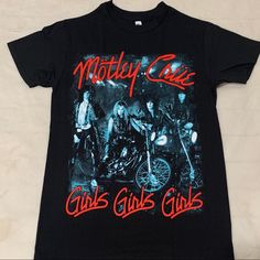 Brand New Item Without Tags Motley Crue Girls T Shirt All Sizes S-3x Usually Accept Reasonable Offers Band Logo T-shirt For Concert, Grunge Band Logo Tops, Rocker T-shirt With Letter Print For Alternative Fashion, Edgy Fan Merchandise Tops, Black Rocker T-shirt For Alternative Fashion, Black Band Logo Top For Alternative Fashion, Black Band Logo Tops For Alternative Fashion, Black Tops With Band Logo For Alternative Fashion, Punk T-shirt For Concert