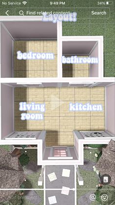 an interactive floor plan for a bedroom and living room