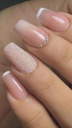 Work Nails, Short Acrylic Nails Designs, Bridal Nails, Nail Extensions, Nail Arts, Cute Acrylic Nails, Acrylic Nail Designs