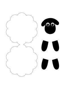 a black and white sheep with a thought bubble