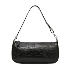 Womens Black Handbag Purse Png, Alligator Handbags, Alligator Pattern, Alligator Skin, Pu Leather Bag, Skin Pattern, Messenger Handbags, Handbags Casual, Shoulder Messenger Bag