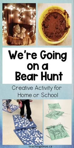 we're going on a bear hunt creative activity for home or school