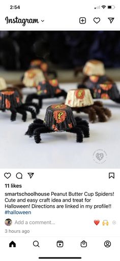 an instagramted photo of some fake halloween decorations