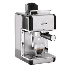 an espresso machine on a white background