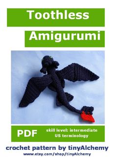 crochet pattern by tiny alchemy toothless amigurumin pdf