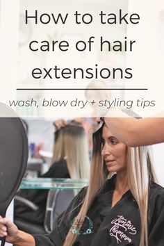 How To Blend Your Hair With Extensions, Caring For Hair Extensions Tips, Hair Talk Extensions, How To Take Care Of Tape In Extensions, How To Wash Tape In Hair Extensions, Hair Extensions Tips And Tricks, Utip Hair Extensions, How To Style Long Extensions, Caring For Hair Extensions