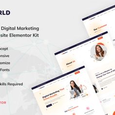 SEO World - Digital Marketing Agency Website Elementor Kit Digital Marketing Agency Website, Website Agency, Marketing Agency Website, Agency Website, Wordpress Website, Digital Marketing Agency, Marketing Agency