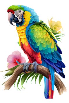 Parrot. Попугай. PNG. Interior Design Royal, Parrot Drawing, Simple Painting Ideas, Amazing Interior Design, Parrot Painting, Animal Jungle, Parrots Art, Art Gallery Interior, Art Deco Interior Design