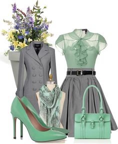 JW MEETING | #jw #jwfashion #fashion Jw Fashion, Fashionable Work Outfit, فستان سهرة, Grey Dress, Looks Chic, Work Attire, Work Fashion, Fashion Sense