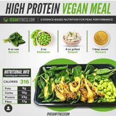 an image of high protein vegan meal