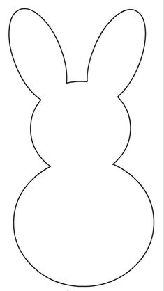 an easter bunny's face cut out into the shape of a rabbit head with one ear