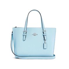 ~ Retails $378 ~ Product Details - Double Face Leather - Zip-Top Closure, Fabric Lining - Side Open Compartments - Handles With 4 3/4" Drop - Detachable Strap With 22" Drop For Shoulder Or Crossbody Wear - 9 3/4" (L) X 7 1/2" (H) X 4 3/4" (W) Style No. C4084 Feel Free To Ask Any Questions Or Leave An Offer :) **Check Out My Shop For Combined Shipping!** Luxury Light Blue Bags With Silver-tone Hardware, Classic Blue Bags With Silver-tone Hardware, Elegant Blue Bag With Silver-tone Hardware, Elegant Blue Bags With Silver-tone Hardware, Elegant Light Blue Bags With Silver-tone Hardware, Classic Blue Coach Bag, Light Blue Bags With Silver-tone Hardware, Bags Coach, Cute Purses