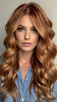 Dynamic Hair, Hair Colors For Fall, Fall Hair Colors Copper, Copper Blonde Hair Color, Auburn Hair Color, Lavender Highlights, Fall Blonde Hair Color, Copper Blonde Hair, Blonde Hair Transformations