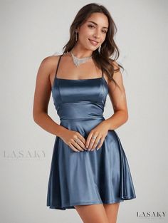 Lasaky - Sleeveless Strappy Sexy Cocktail Evening Dress Satin Skater Dress, Glitter Prom Dresses, Winter Dance, Spring Formal, New Heels, Short Summer Dresses, Sequin Prom Dresses, Elegante Casual, Green Prom Dress