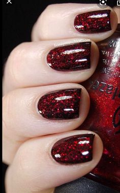 Red Nail Art Designs, Nails Yellow, Red Nail Art, Fall Nail Art Designs, Red Nail Polish, Red Nail Designs, Black Nail Designs, Super Nails, Nails Polish