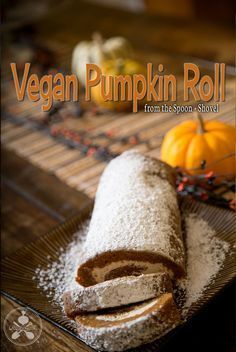 vegan pumpkin roll from the spoon and shovel