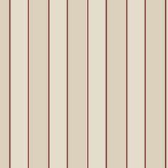 a striped wallpaper pattern with red and beige vertical stripes on the bottom half of it