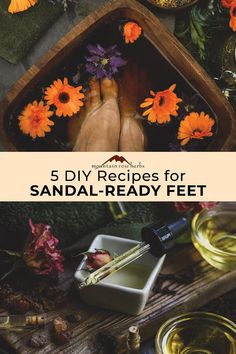 Ready to slip into your warm-weather shoes with confidence? These five DIY foot care recipes will help you exfoliate, clean, moisturize, and treat your feet so you can wear your open-toed shoes with comfort and peace of mind. Homemade Foot Cream, Herb Infused Water, Body Care Recipes, Herbal Education, Natural Pet Care, Mountain Rose, Mountain Rose Herbs, Hygiene Care