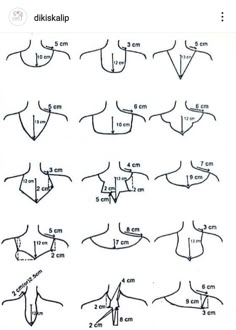 the diagram shows how to draw an animal's neck