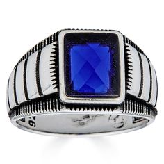 PRICES MAY VARY. Mens Sapphire Ring. Solid 925 Sterling Silver Ring. Stamped 925 Real Solid Silver Plain Mens Ring Available In Sizes 6-13 So Great As A Pinky Ring Or Signet Ring Or On Any Finger Weighs 7 Grams - Stone Measures 8x10mm (ring Is 13x11mm) - Great Size Plain Blue Gemstone Ring Nice As A Hip Hop Look Yes Not Fully Iced Out Do Ring Is Very Classy And Understated Not Plated Or Filled. Solid 925 Silver Will Last A Lifetime. Authentic Harlembling Product! Mens real solid 925 blue sapphir Mens Sapphire Ring, Pave Setting Ring, Blue Gemstone Rings, Hand Ring, Detailed Ring, Sterling Silver Mens, Sapphire Stone, Blue Sapphire Rings, Pinky Ring