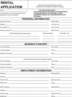 Free Wisconsin Rental Application Form - PDF | 97KB | 2 Page(s) Rental Application Form, Passport Application Form, Rent Receipt, Real Estate Contract, Real Estate Forms, Application Cover Letter, Childcare Business, Passport Application, Rental Agreement Templates