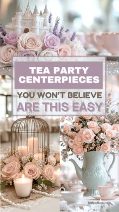 tea party centerpieces that you won't believe are this easy to make