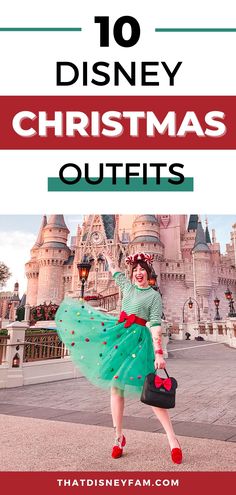 10 Disney Christmas Outfits That Are Festive And Chic - That Disney Fam Christmas Outfit Disney World, Christmas At Disneyworld, Walt Disney World Christmas Outfits, Christmas Theme Park Outfit, Christmas Town Outfit, Disneyland Birthday Outfit Women, Disneybound Outfits Christmas, Disney Mom Outfits Winter, Jollywood Nights Outfit Ideas