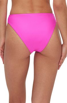 A solid hue lends versatility to these high-waist bikini bottoms. Cheeky back coverage Lined 82% nylon, 18% elastane Machine wash, dry flat Imported Black Owned/Founded Good American, Nordstrom, High Waisted, Black