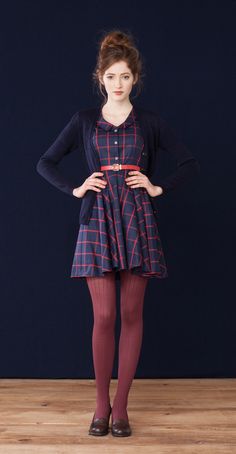 Pasty · Oeko-Tex cotton dress Florence Navy · Merino wool cardigan Betina Lou Fall-Winter 2013-13 Dark Academia Aesthetic Fashion, Dark Academia Aesthetic Outfit, 일본 패션, Dark Academia Fashion, Academia Fashion, Mode Casual, Retro Mode, Rilakkuma, Fashion 2020