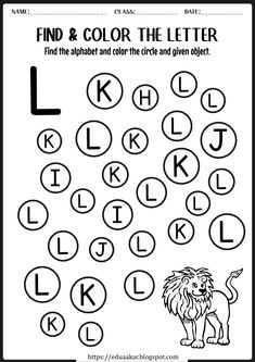 the letter k worksheet for kids to learn how to read and write letters