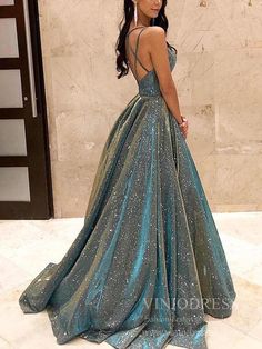 Crisscross Strap Shiny Long Prom Dresses Formal Dress FD1777 – Viniodress Sweep Train Prom Dress, Cheap Prom Dresses Long, Prom Dresses Formal, Long Formal Gowns, Prom Dresses With Pockets, Prom Dresses For Teens, Kleidung Diy, Prom Dresses Modest, Ball Gowns Evening