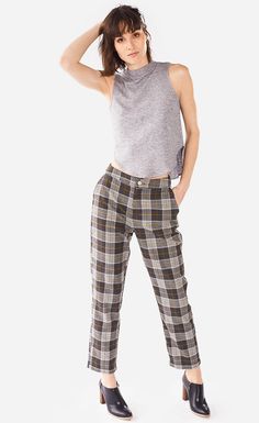 85% Polyester, 15% Rayon Plaid Pants, Bosnia And Herzegovina, Women Empowerment, Black Pants, Boho Chic, Ukraine, Georgia, Plaid, Black And White