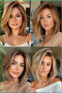 Following doesnt cost you anything and helps me a lot! 🐼 Solid Color Hair Ideas Brown, Wash And Go Medium Length Hairstyles, Long Bob Haircuts 2025, Asian Short Hair Bob, Blonde Lobs, Blond Lob, Dunner Wordend Haar, Long Bob Haircuts, Lob Hairstyle