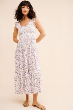 Rent Chessie Midi Dress from Nuuly. Pick 6 items for $98/month. Free shipping + returns. Spring Feminine Maxi Dress With Square Neck, Feminine Maxi Dress For Daytime, Chic Floral Dress With Fitted Bodice, Feminine Square Neck Maxi Dress For Day Out, Feminine Square Neck Maxi Dress For Spring, Spring Feminine Square Neck Maxi Dress, Floral Print Square Neck Maxi Dress For Daywear, Feminine Daywear Maxi Dress, Spring Square Neck Maxi Dress For Daywear