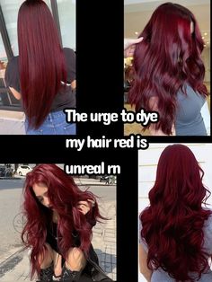 Midnight Ruby Hair Color Splat, The Thieves, Aesthetic Hairstyles, Car Owner, Hair Streaks, Dyed Hair Inspiration