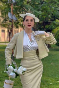 Classy Vintage Outfits, 40s Mode, Elegantes Outfit Frau, Elegant Outfit Classy, Classy Vintage, Elegant Dresses Classy, Elegante Casual