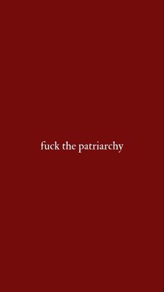 a red background with the words flick the patriarchy