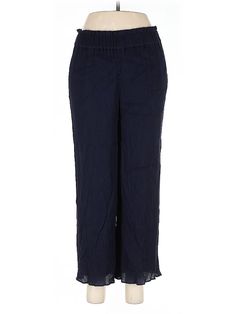 Point Sur Casual Pants Size: Medium Blue Bottoms - used. 78% VISCOSE, 22% NYLON, Cropped, High Rise | Point Sur Casual Pants - High Rise: Blue Bottoms - Size Medium Medium Blue, Casual Pants, Womens Bottoms, Women Handbags, High Rise, Size Medium, Handbags, Pants, Blue