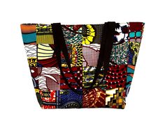 Discover the vibrant charm of Africa with our handmade patchwork shoulder bag. This unique tote is crafted from an exquisite selection of African fabrics, each piece telling its own story through bold patterns and rich colors. Perfect for everyday use or as a statement piece, this bag is both stylish and functional. Features: *Handcrafted Excellence: Each bag is meticulously handmade, ensuring quality and attention to detail. *Authentic Fabrics: Made from a variety of authentic African prints. * Extra Large Tote Bags, Patchwork Tote Bags, African Fabrics, Handmade African, Patchwork Print, Diy Crafts For Gifts, African Fabric, Large Tote Bag, Print Tote