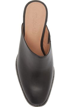 Madewell The Macarro Mule (Women) | Nordstromrack Slip On Mules, Stacked Heel, Mule, Soft Leather, Madewell, Free Shipping