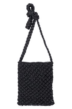 Hand Knitted Macrame Crossbody Bag with 100% cotton macrame, featuring unique bohemian style knots. Our compact Macrame Bag is the perfect Everyday Bag for strolling around town, chilling at festivals, or going out for date night! It is sure to be the one you turn to when you need to be light and stylish! Features: Women's crossbody bag 1 zip closure compartment Size: 7.5"W x 9"H x 0.5"DExterior: CottonInterior: Polyester LiningColors: Ivory, Black Macrame Crossbody Bag, One Day Sale, Boho Macrame, Macrame Bag, Be The One, Charming Charlie, Womens Crossbody Bag, Everyday Bag, Style Gift