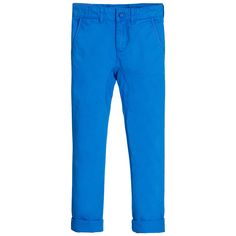 BILLYBANDIT Boys Bright Blue Cotton Twill Trousers Bright Blue