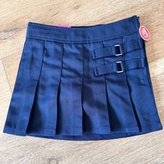 Smoke Free/Pet Free Home Brand New Never Worn Blue School Uniform Tennis Skirt, Blue Denim Skirt For School, Navy Fitted Skort For School, Girls Maxi Skirt, Glitters Skirt, Purple Leopard Print, School Skirt, Pleated Jacket, Skirts For Kids