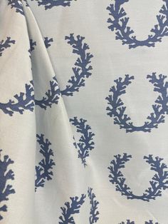 an image of a blue and white fabric