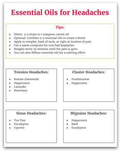 Essential Oil Blends Headache, Headache Remedies Essential Oils, Essential Oil Recipes Migraine, Essential Oils For Tension Headaches, Essential Oil Blends For Headache Relief, Best Essential Oils For Headaches, Aromatherapy For Headaches, Tension Headache Relief Essential Oils, Migraine Essential Oil Blend Diffuser