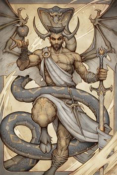 Fantasy Demon, 7 Sins, Heaven Art, Pride Art, 7 Deadly Sins, Demon Art, Tarot Art, Dark Art Illustrations, Fantasy Artist