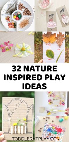 nature inspired play ideas for toddlers that are fun and easy to do with the kids