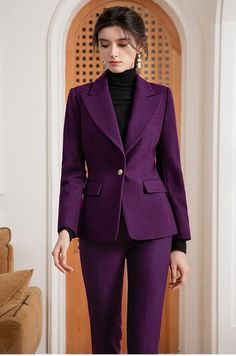 Black Pantsuit, Timeless Fashion Pieces, Polished Style, Fashion Family, Ruby Wedding, Trending Pins, Suit Women, Office Dresses