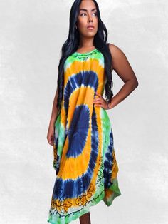 Nature’s Keeper dress - NeverLess A1 Bohemian Style Dresses, Tie Dye Designs, Beauty Product, Rayon Fabric, Tri Color, Nature Beauty, Style Dress, One Size Fits All, Bohemian Style