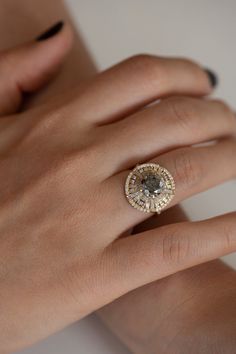 Mexican Jewelry, Ring Trends, Baguette Diamonds, Morganite Engagement Ring, Rose Engagement Ring, Grey Diamond, Emerald Engagement Ring, 14k White Gold Ring, Rose Gold Engagement Ring